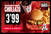 Menú BBQ Cheese Burger en KFC por 3,99€