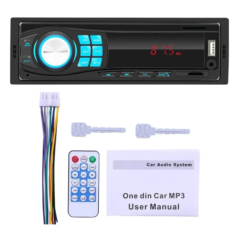 Radio de coche con FM, USB, SD, ISO, Bluetooth, Auxiliar