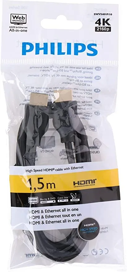Philips cable HDMI 4K 1,5 m