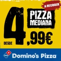 Pizza Mediana a Recoger por 4,99€