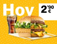 Big Mac o McPollo + refresco pequeño 2,90€