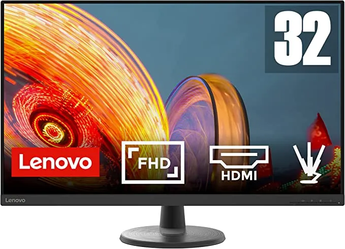 Monitor 31,5″ Lenovo D32-40 FHD (VA, 60Hz, 4ms, HDMI+DP, Cable HDMI)