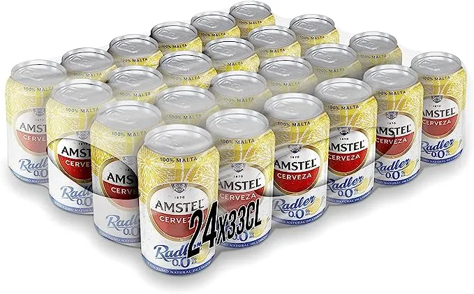 Amstel Radler 0,0 Cerveza Limón Sin Alcohol 72 Latas x 33cl