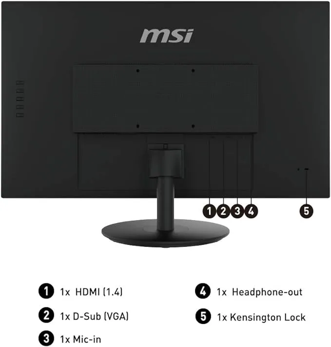 Monitor MSI PRO MP271 27″ FHD, 75Hz, IPS, 5ms