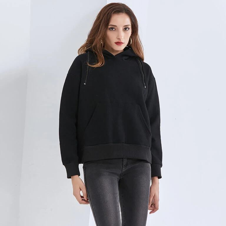 TWOTWINSTYLE Black women’s sweatshirts hooded long sleeve zipper backless off shoulder autumn fashion new