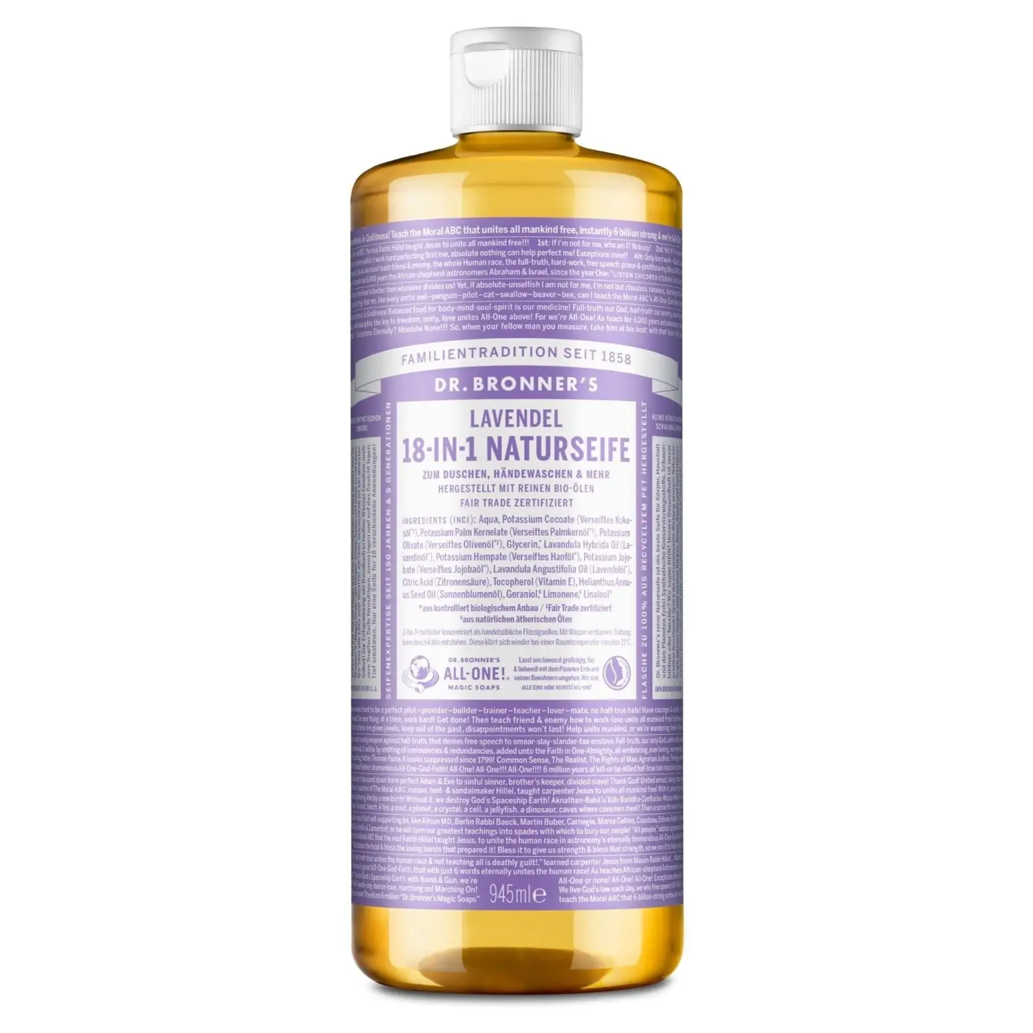 Dr. Bronner’s Lavender Jabón Natural 945 ml