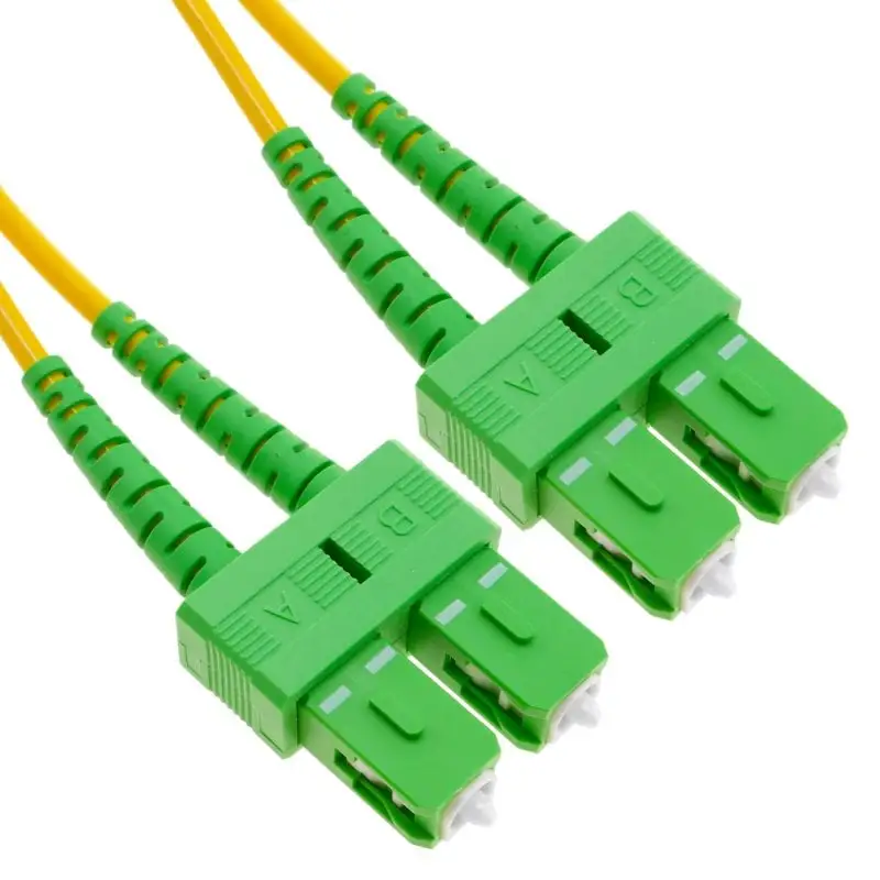 Cable de Fibra Óptica SC/APC a SC/APC Monomodo Duplex 9/125 OS2 2m