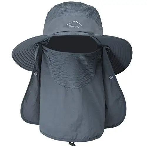 Sombrero de Pescador con Cubierta Facial y Protección Solar