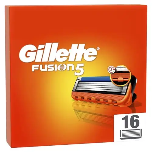 Gillette Fusion5 Manual Recambios para Maquinillas de Afeitar para Hombre, 16 Recambios