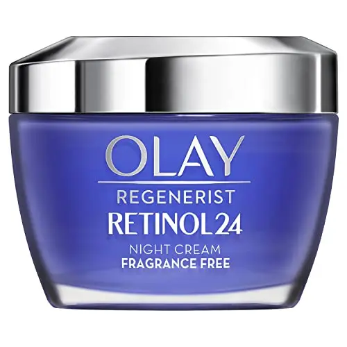 Olay Regenerist Retinol24 Crema Hidratante De Noche, Reduce Líneas de Expresión en 14 Noches, Piel Suave Y Radiante, Con Complejo Retinoide Y Niacinamida (Vitamina B3), Sin Fragancia, 50 ml