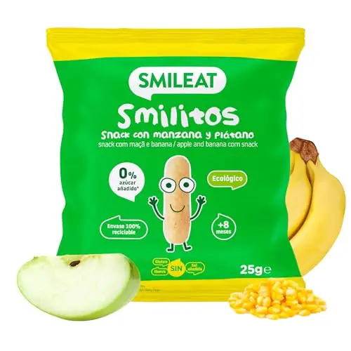 Smilitos Ecológicos de Maíz con Sabor a Plátano y Manzana