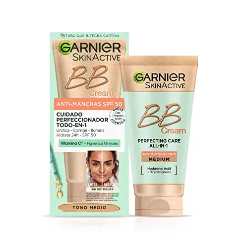 Garnier BB Cream Anti-Manchas FPS 50 – Hidratante Todo en Uno