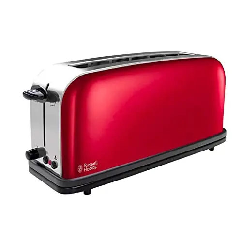 Tostadora Russell Hobbs Colours Plus – Acero Inoxidable Rojo