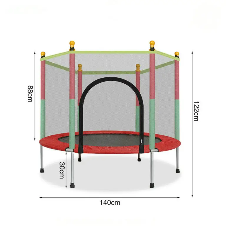 Trampolín Infantil con Red de Protección y Cierre