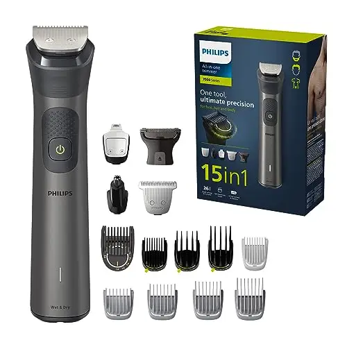 Philips Recortadora de Barba Serie 7000 – Kit 15 en 1