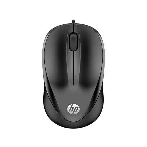 HP 1000 – Ratón con Cable USB Negro