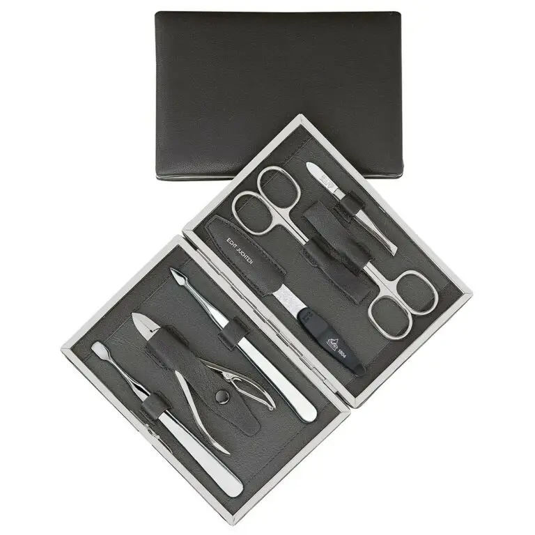 ERBE MasterSet de Manicura Negro, 7 Pzs