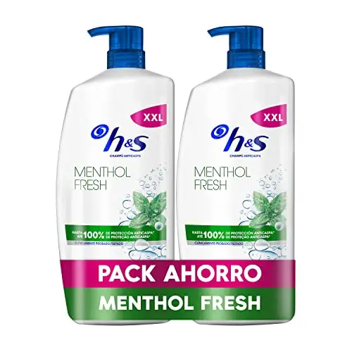 Champú Anticaspa H&S Menthol Fresh 2x1000ml