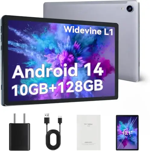 Tableta FECLYDET 10 Pulgadas con Android 14 y 10GB RAM