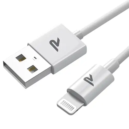 Cable iPhone RAMPOW 2Pack 1M – Carga Rápida MFi C89 Blancos