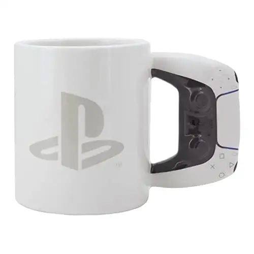 Taza Cerámica PlayStation con Mango de Controlador