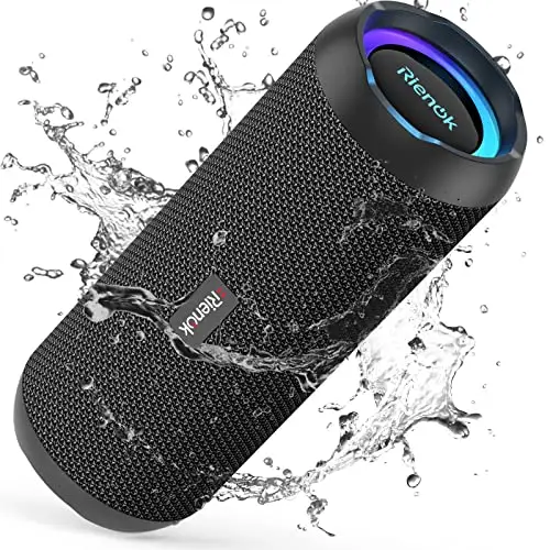 RIENOK Altavoz Bluetooth 5.3 Impermeable IPX7