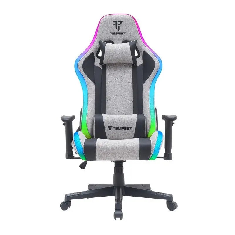 Silla Gaming Tempest Glare RGB Gris/Negra