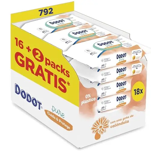 Dodot Toallitas Pure Cuida & Protege para Bebé