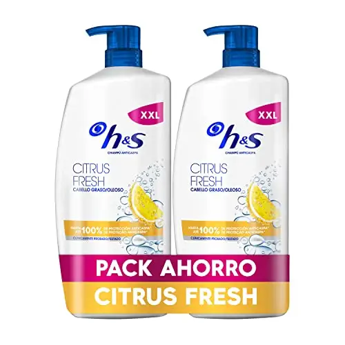 H&S Citrus Fresh Champú Anticaspa 2x1000ml