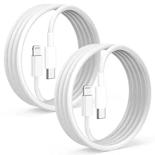 Paquete de 2 Cables USB-C a Lightning 2m para iPhone – Carga Rápida MFi