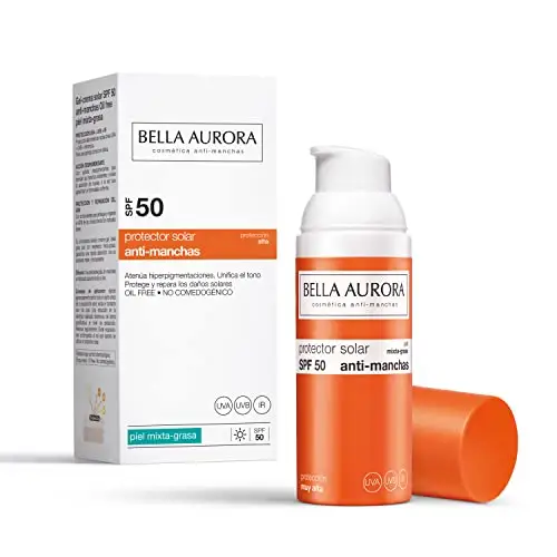 Protector Solar Bella Aurora SPF 50+ para Piel Mixta-Grasa